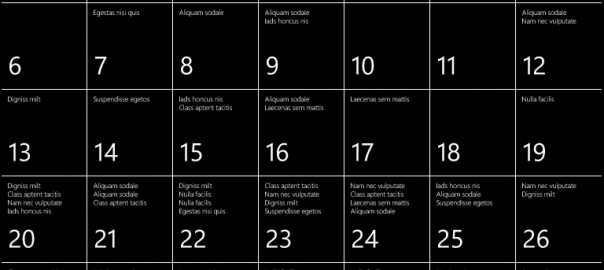 Lorem ipsum on Windows Phone